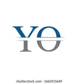 Initial YO Logo Design Vector Template. Creative Letter YO Business Logo Vector Illustration