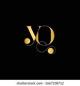 Initial YQ Logo Design Vector Template. Creative Letter YQ Business Logo Vector Illustration