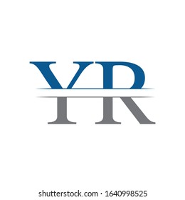 Initial YR Logo Design Vector Template. Creative Letter YR Business Logo Vector Illustration