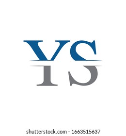 Initial YS Logo Design Vector Template. Creative Letter YS Business Logo Vector Illustration
