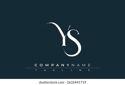 Initial YS Logo Design Vector. Elegant Monogram Logo Design with Decorative Elements and Typography