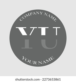 Initial YU letter logo typography elegant modern illustration monogram creative