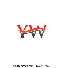 Initial YW Letter Logo With Creative Modern Business Typography Vector Template. Creative Letter YW Logo Vector.