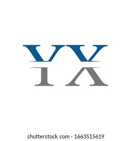 Initial YX Logo Design Vector Template. Creative Letter YX Business Logo Vector Illustration