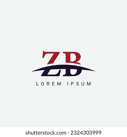 Initial Z B, ZB Letter Logo design vector template, Graphic Symbol for Corporate Business Identity