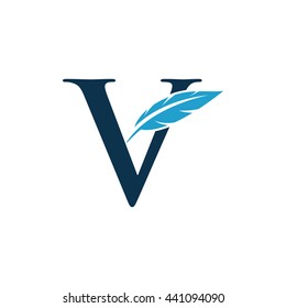 initial a to z with feather