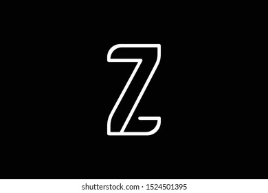 Initial Z Flat Letter Logo Design Vector Template. Monogram and Creative Alphabet Z Letters icon Illustration.