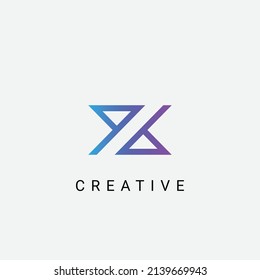 Initial Z letter logo design template.