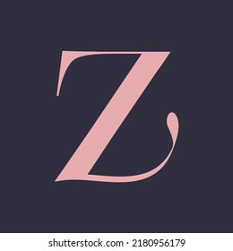 Initial Z Letter Logo Design Template Vector