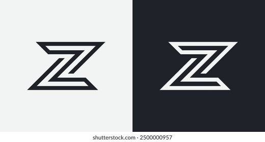 Initial Z Letter Logo Design Vector Template. Monogram and Creative Alphabet Z Letter icon Illustration.