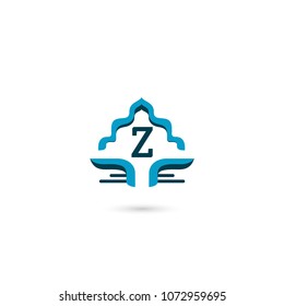 Initial Z Letter Tree Asbstract Template. Can be adapt to Corporate identity, logo, icon, symbol and brand identity