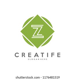 Initial Z logo concepts template vector