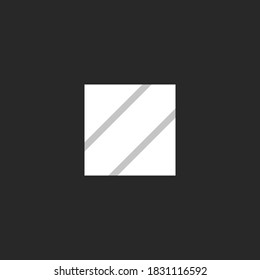 Initial Z logo letter striped square shape, creative typography minimal style mark icon design