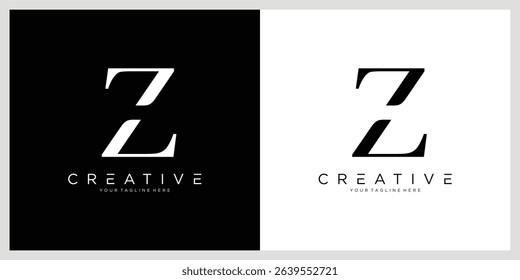 Initial Z luxury logo template vector