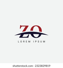 Initial Z O, ZO Letter Logo design vector template, Graphic Symbol for Corporate Business Identity