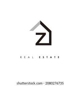 Logo inicial de los bienes raíces Z