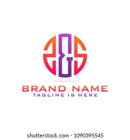 Initial Z & S abstract logo template vector