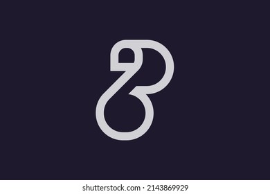 Initial ZB BZ modern monogram and elegant logo design, Professional Letters Vector Icon Logo on luxury background.