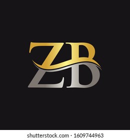 Initial ZB Letter Linked Logo Vector Template. Creative Letter ZB Logo Design