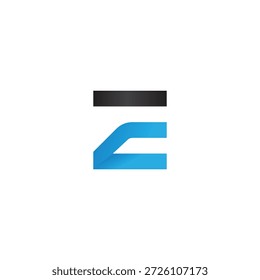 Initial ZE Corporate Style Bold Logo