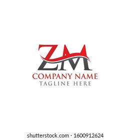 Initial ZM Letter Logo With Creative Modern Business Typography Vector Template. Creative Letter ZM Logo Vector.