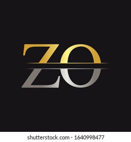 Initial ZO Logo Design Vector Template. Creative Letter ZO Business Logo Vector Illustration