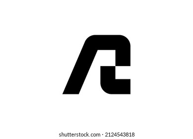 Initial ZR RZ modern monogram and elegant logo design, Professional Letters Vector Icon Logo on black background.