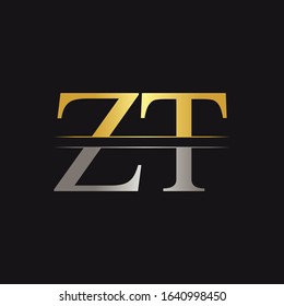 Initial ZT Logo Design Vector Template. Creative Letter ZT Business Logo Vector Illustration