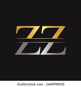 Initial ZZ Logo Design Vector Template. Creative Letter ZZ Business Logo Vector Illustration