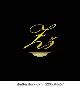 Initial-ZZ-Logo-Signatur