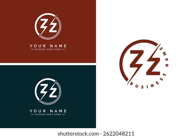 Initial ZZ Vector Logo - Elegant Monogram Template for letter Z and Z for your Business