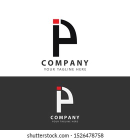 Initial/Monogram IP Logo Design Inspiration vector
