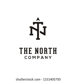 Initial/Monogram TN for North Logo design inspiration