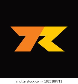 initials 7R logo design for business