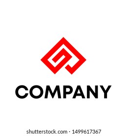 Initials "A" Vector Logo Sign All Industry 