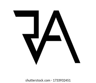 initials a and a+b logo letter designs