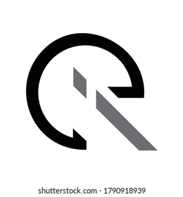 Initialen AI-Logo, Vektorminimalismus kreatives Design