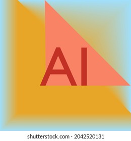 initials AI vector graphics illustration art 
