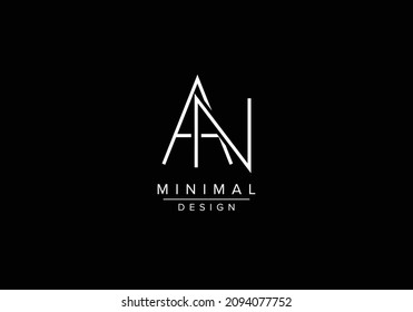 Anfangsalphabet mit AH ODER HA Monogramm-Logo