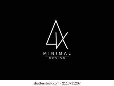 Iniciales letras alfabéticas AK o logotipo de monograma KA