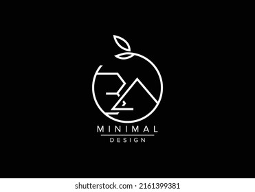 Initials alphabet letters BA or AB monogram logo