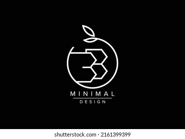 Initials alphabet letters BB or B monogram logo