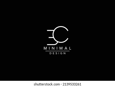 Iniciales letras alfabéticas BC o logotipo de monograma CB
