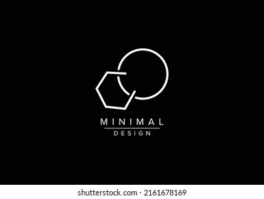 Initials alphabet letters CO or OC monogram logo