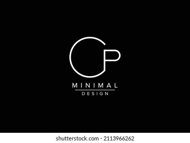 Initialalphabet mit CP- oder PC-Monogramm-Logo