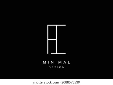 Initials alphabet letters FI OR IF  monogram logo