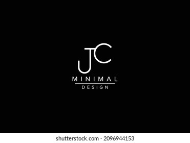 Iniciales letras alfabéticas JC o logotipo de monograma CJ