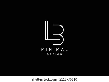 Initialalphabeten LB- oder BL-Monogramm-Logo