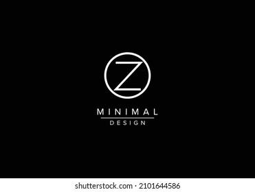 Initials alphabet letters OZ or ZO monogram logo