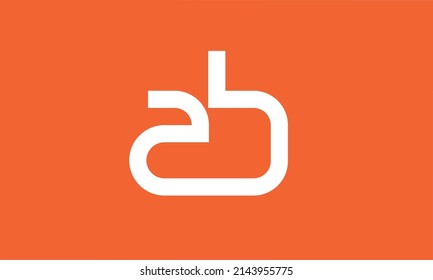  initials alphabet logo icon vector AB BA letter.